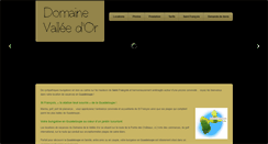 Desktop Screenshot of domaine-valleedor.com